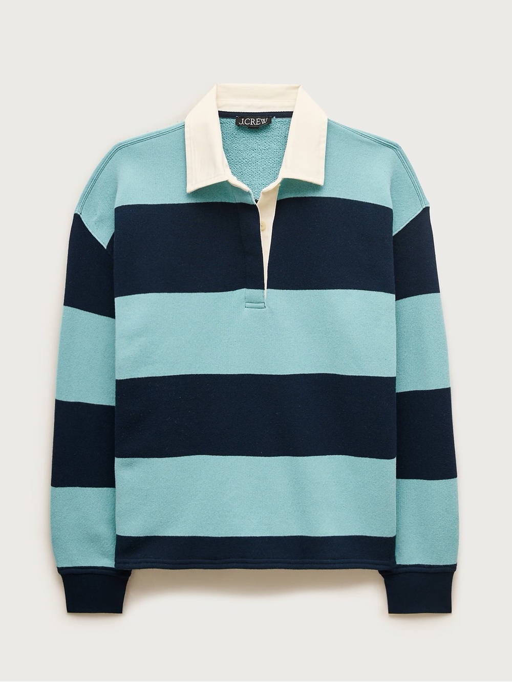 J Crew Heritage terry relaxed rugby sweatshirt - Picture 4 of 6
